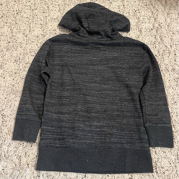 Cat & Jack Dark Gray Hooded Sweatshirt with Sleeve 'Future Focused' - Picture 4 of 4